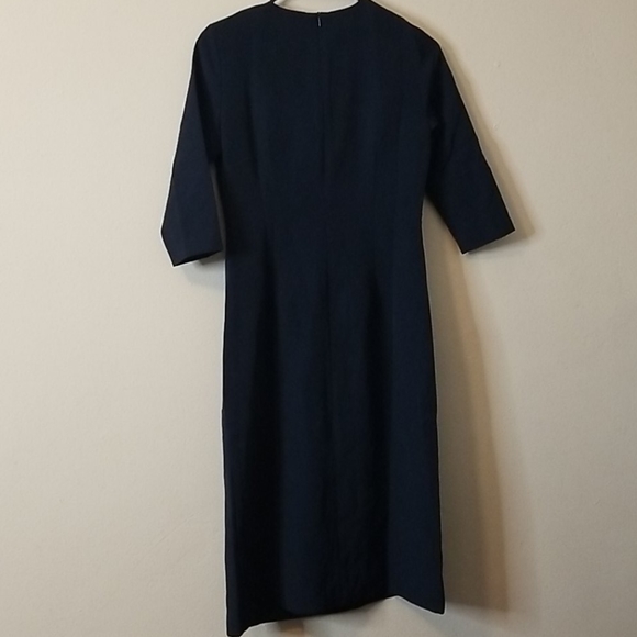 Slim Button Dress Black - Picture 7 of 8